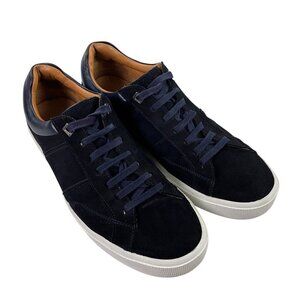 Hugo Boss Escape Suede Leather Sneakers Mens EU 45 - US 12 Navy Walking Shoe